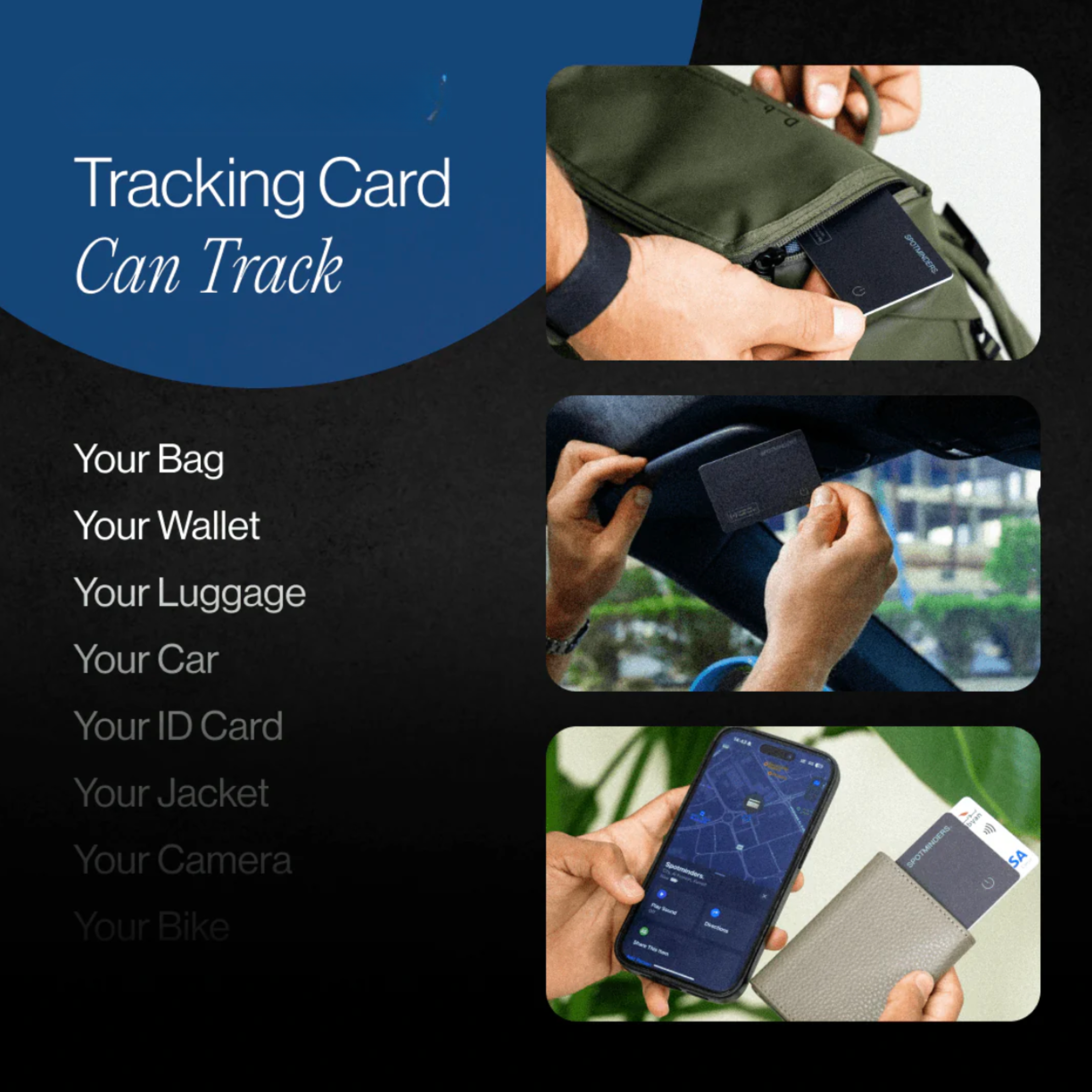 AreoTrace. Tracking Card