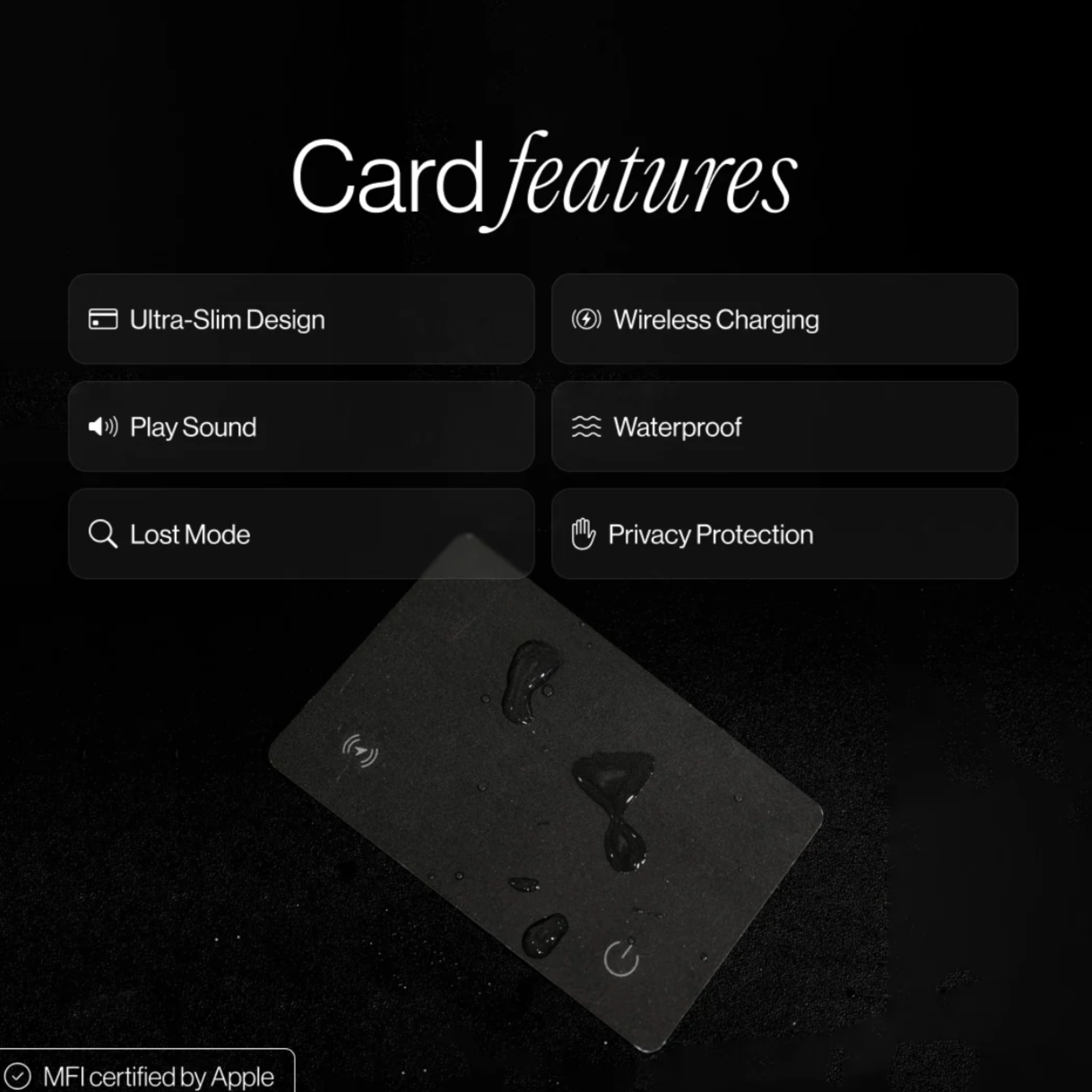 AreoTrace. Tracking Card